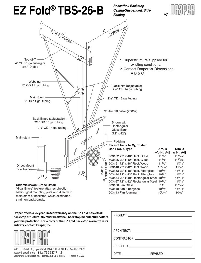 Draper EZ Fold TBS-26-B manual