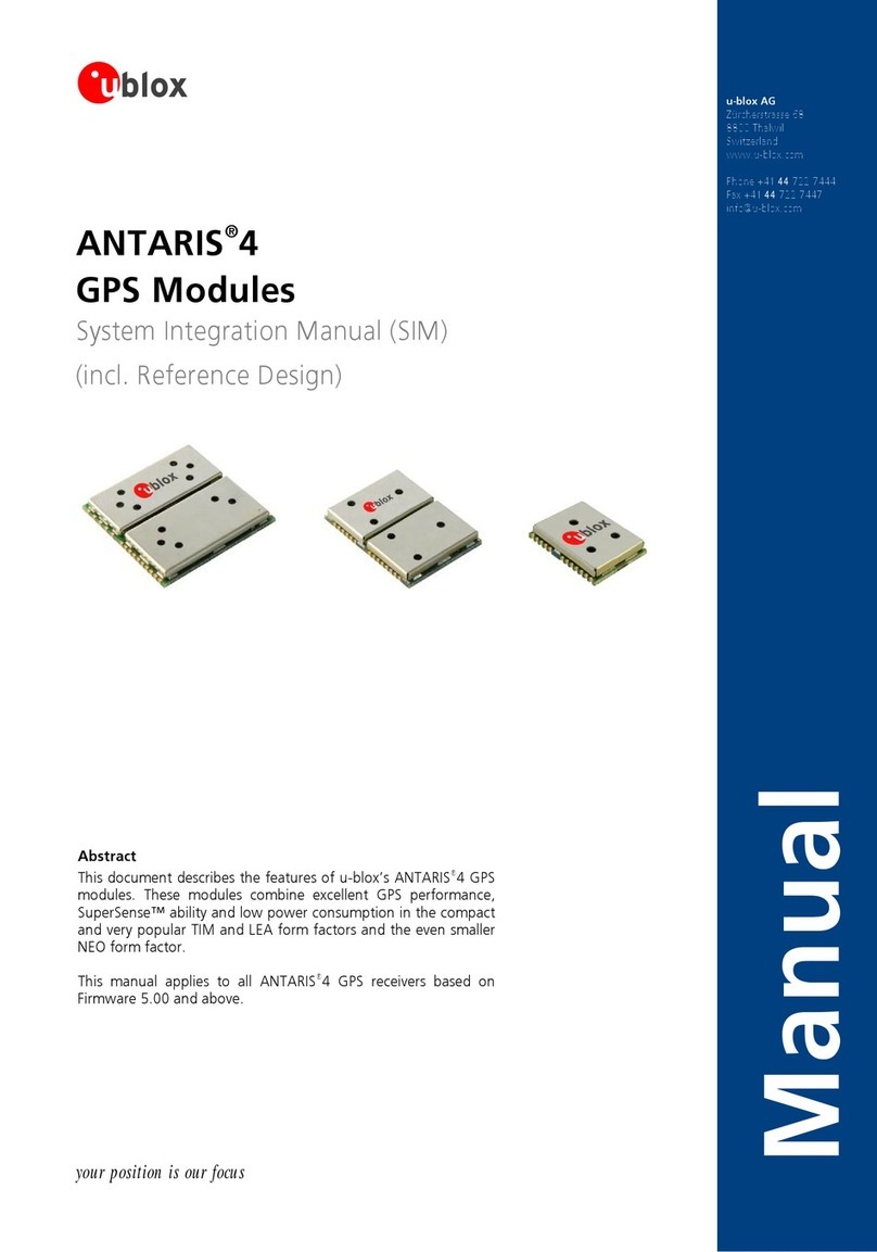 Ublox ANTARIS 4 Quick setup guide