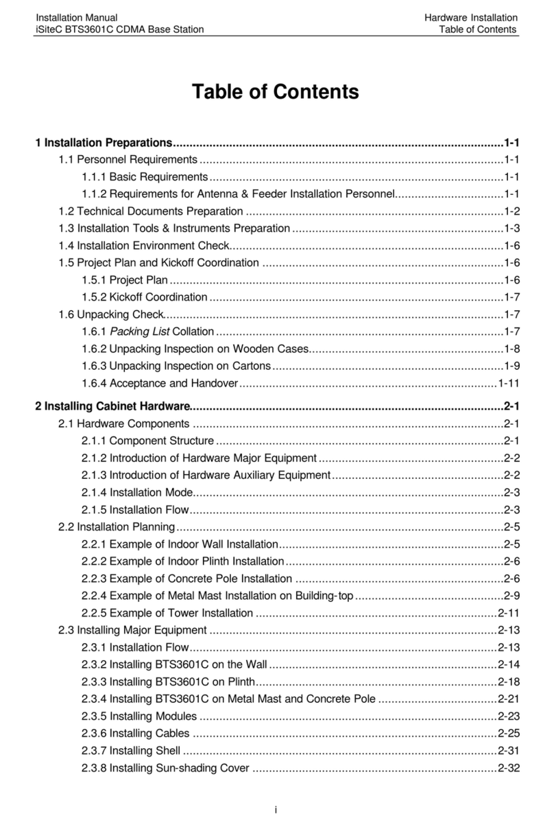 Huawei iSiteC BTS3601C User manual