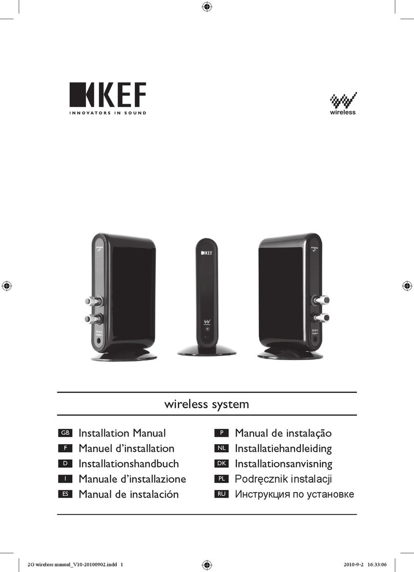KEF Wireless Rx installation manual