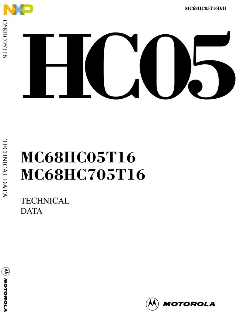 Motorola MC68HC05T16 Instruction manual