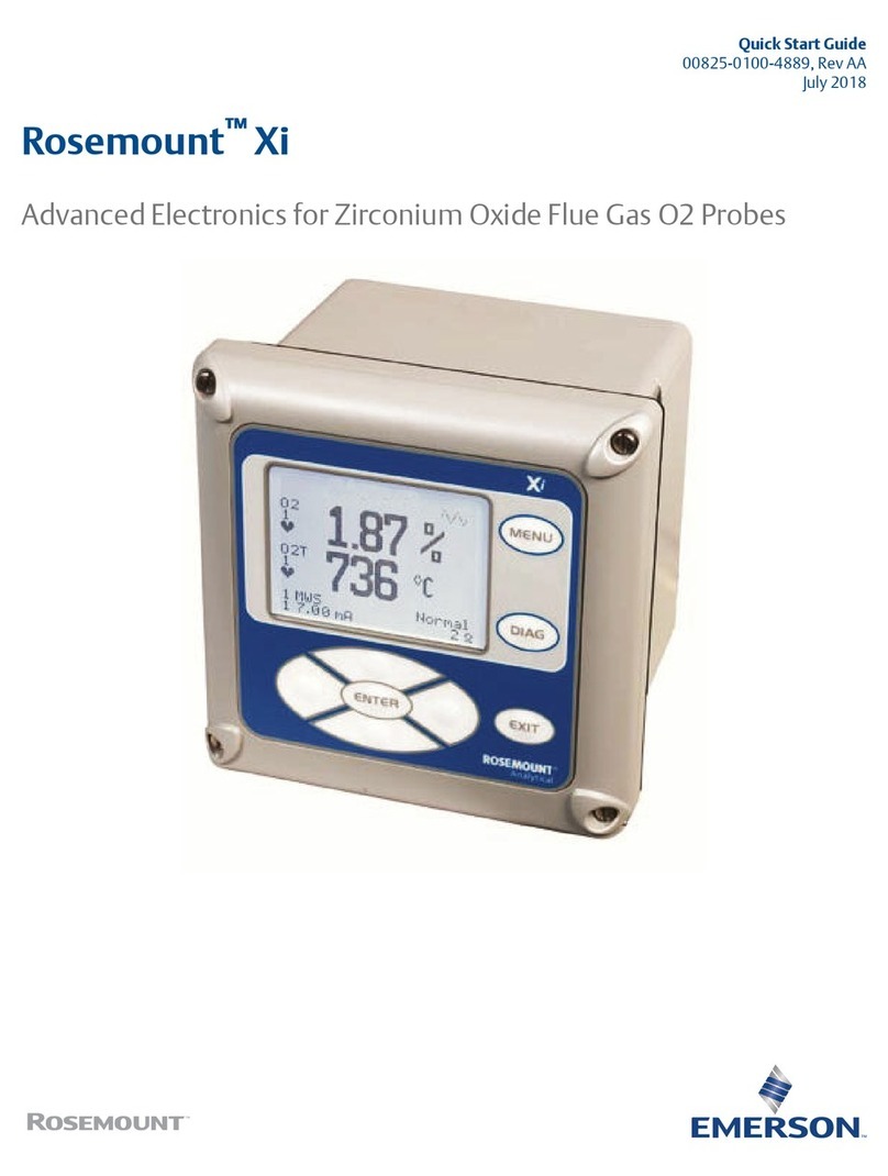 Emerson Rosemount Xi quick start guide Emerson Rosemount Xi quick start guide