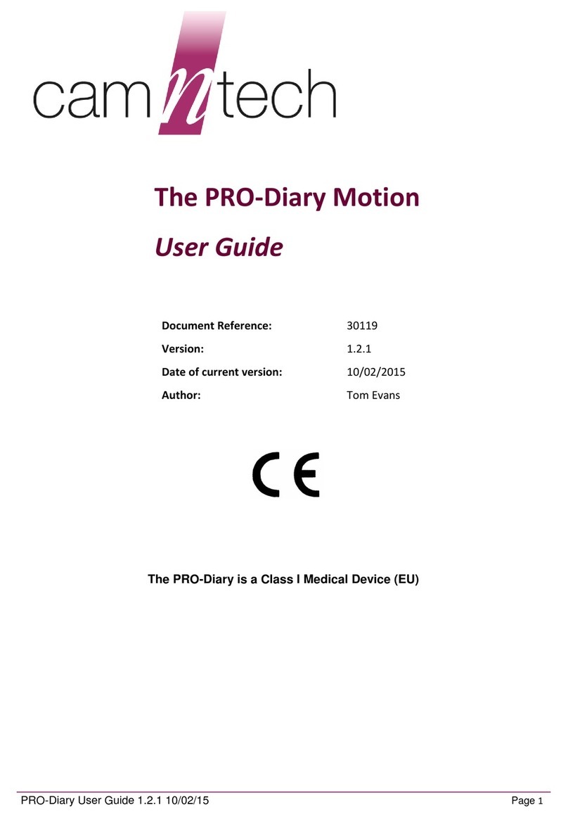 CamNtech PRO-Diary Motion user guide