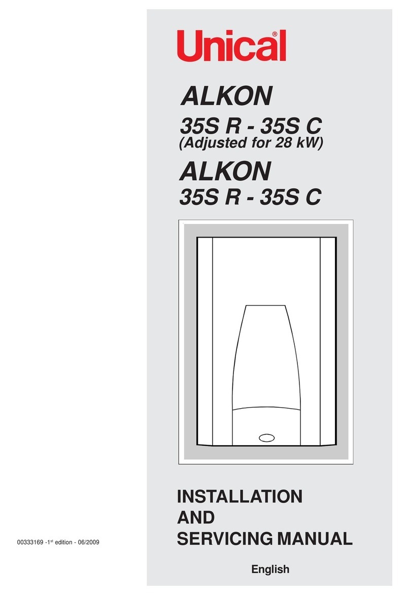 Unical ALKON 35S C Installation and Servicing Manual