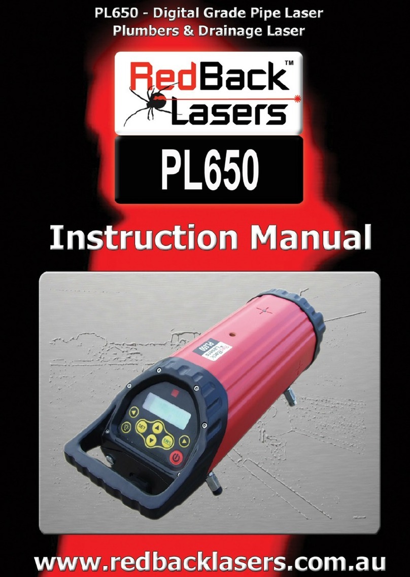 RedBack Laser PL650 instruction manual