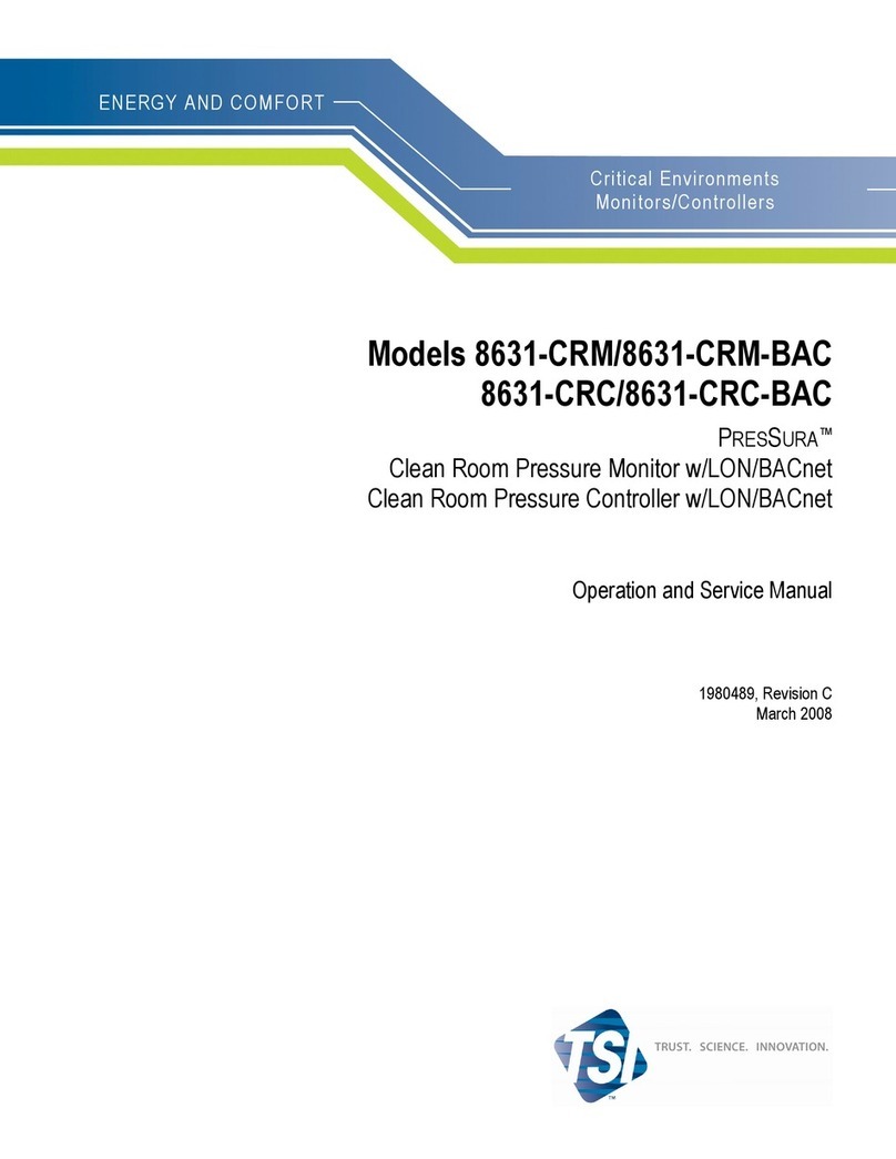 TSI Instruments PRESSURA 8631-CRM Operation and service manual