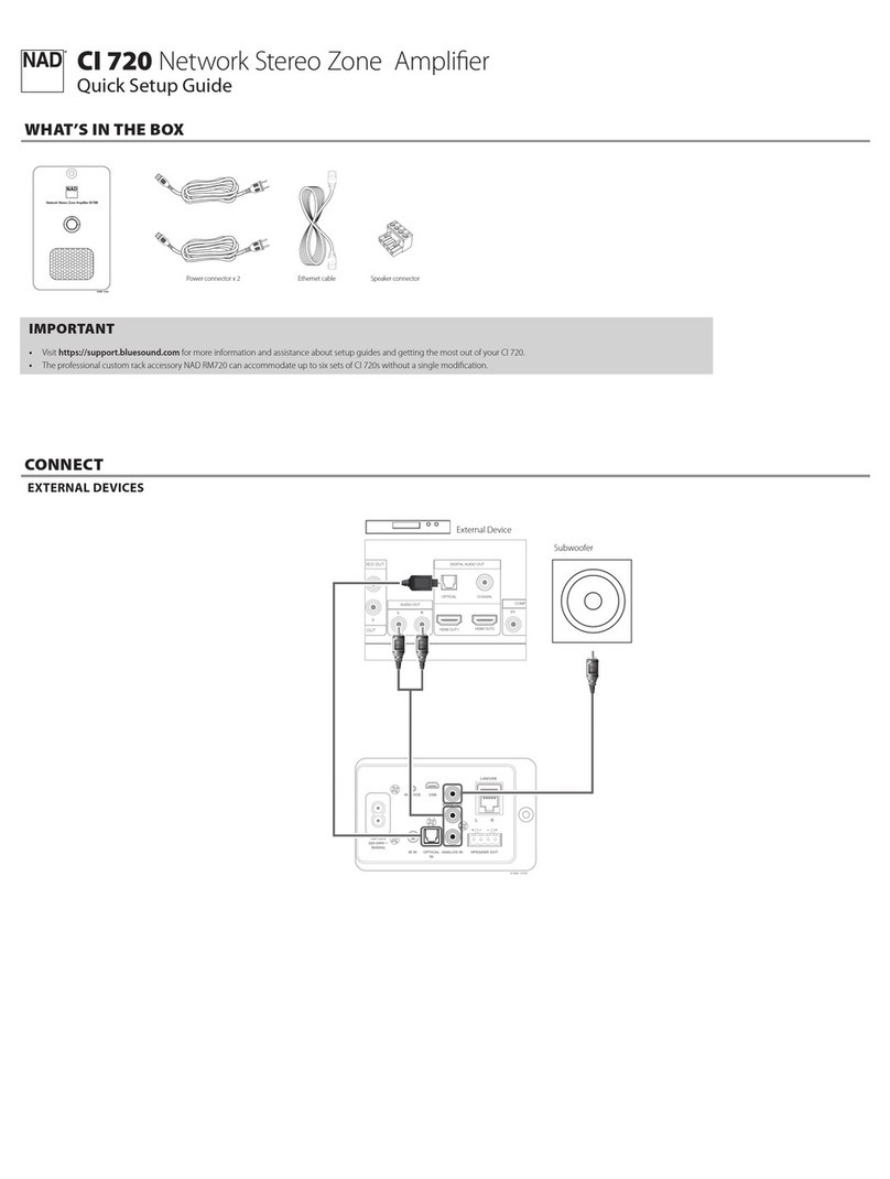 NAD CI 720 User manual