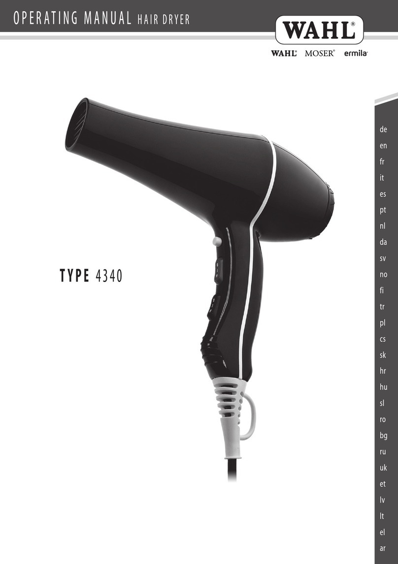 Wahl 4340 operating manual