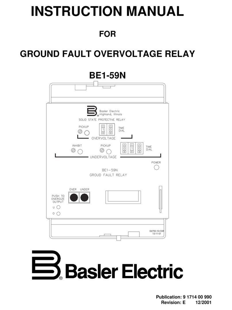 Basler BE1-59N User manual Basler BE1-59N User manual