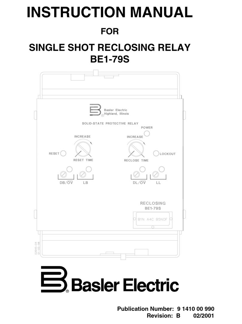 Basler BE1-79S User manual