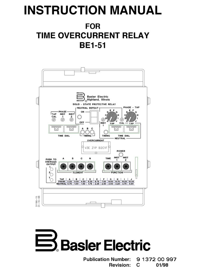 Basler BE1-51 User manual