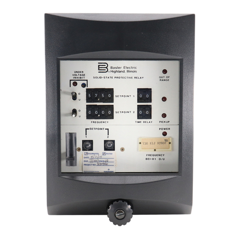 Basler BE1-81O/U User manual