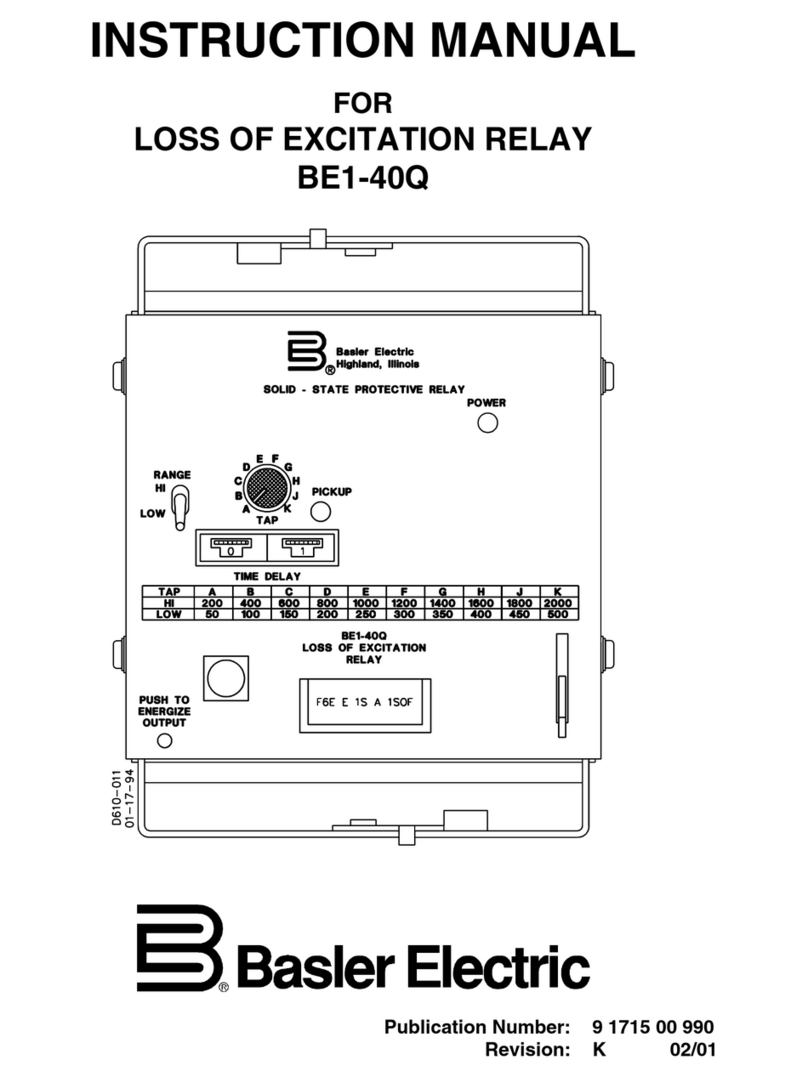 Basler BE1-40Q instruction manual