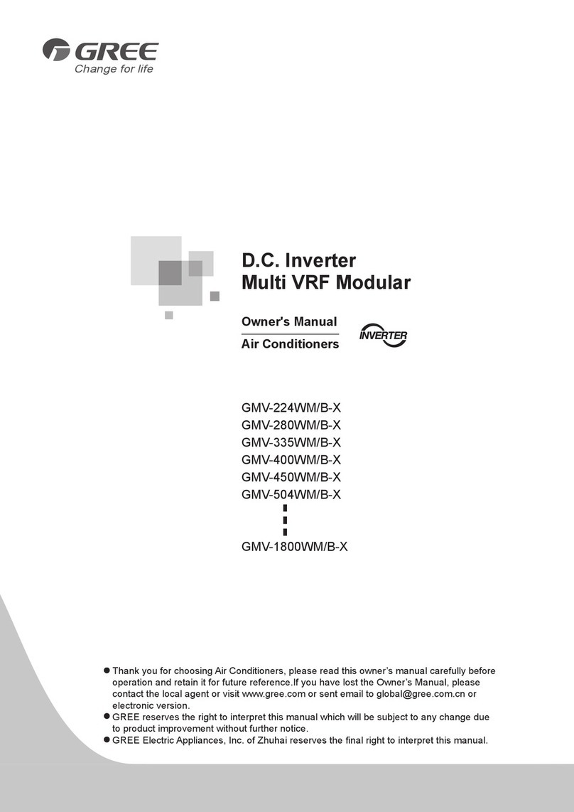 Gree GMV-224WM/B-X User manual
