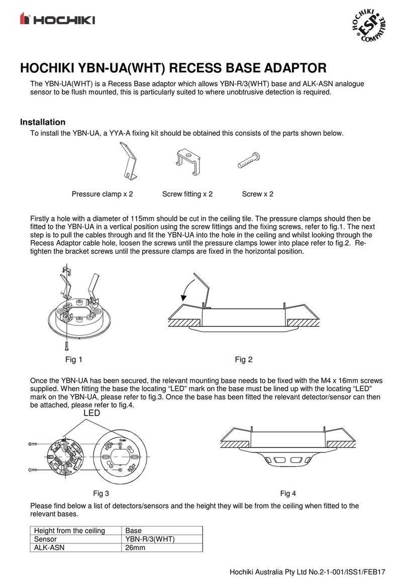 Hochiki YBN-UA User manual