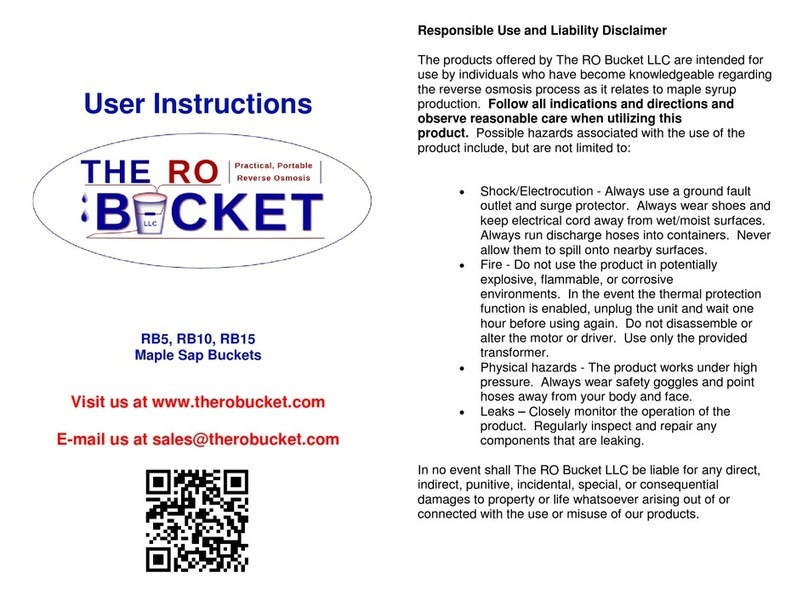 RO Bucket RB5 User instructions