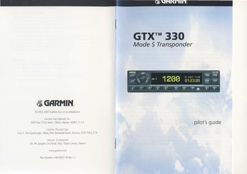 Garmin GTX 330 pilot's guide Garmin GTX 330 pilot's guide