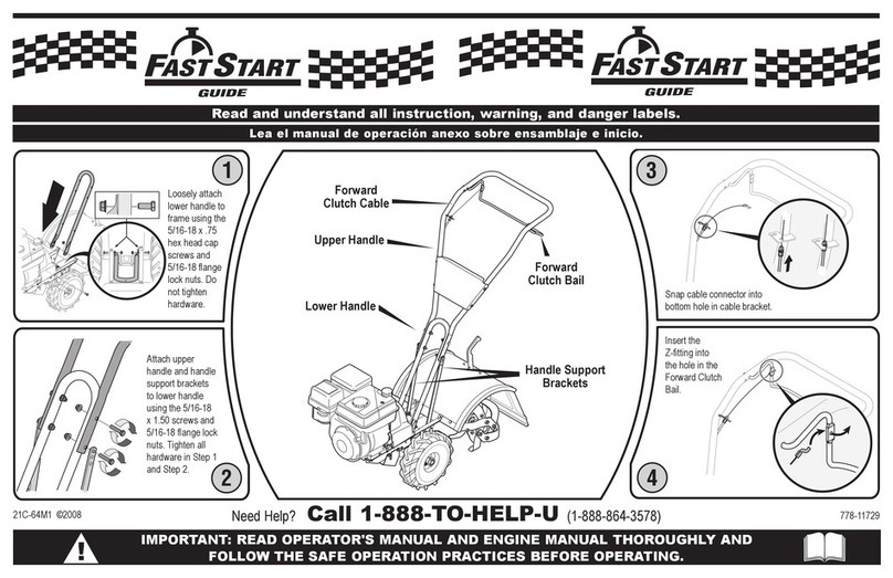 Troy-Bilt 21C-64M1 Fast start guide