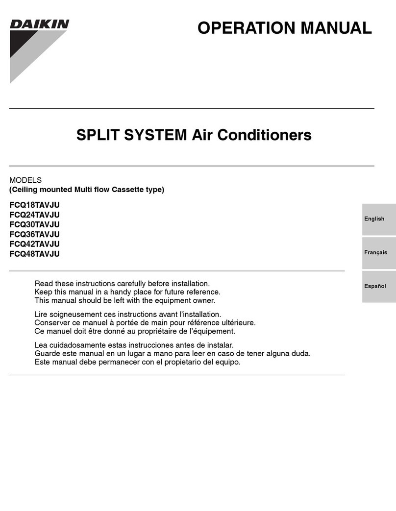 Daikin SkyAir FCQ18TAVJU User manual