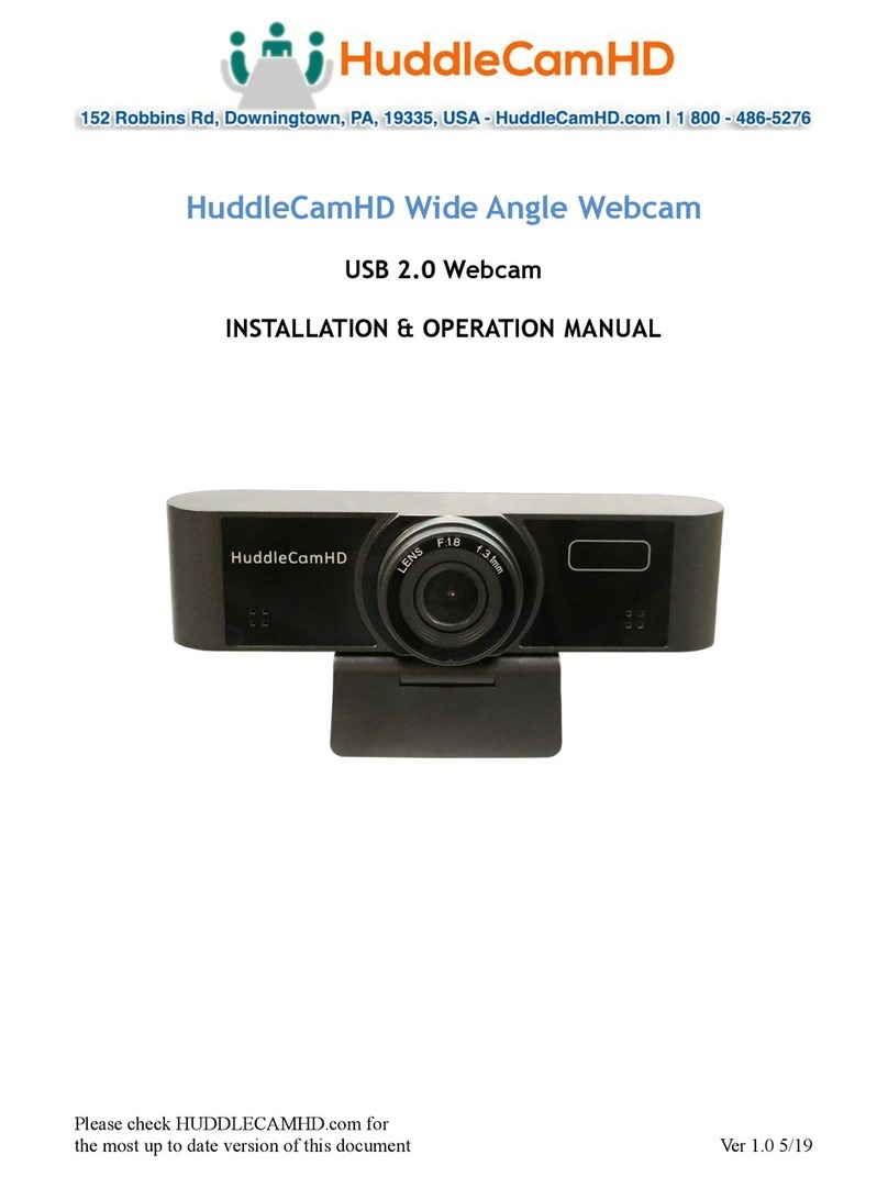 HuddleCamHD HC-WEBCAM-120 Installation & operation manual