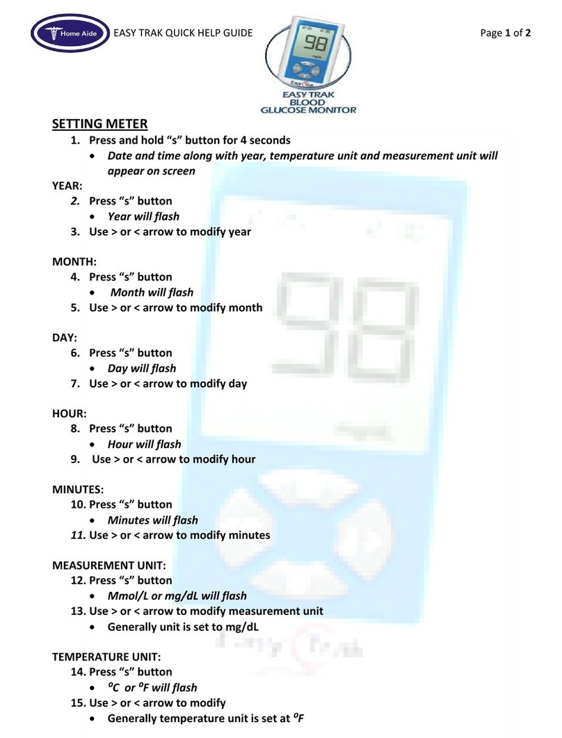 HOMEAIDE Easy Trak Reference guide