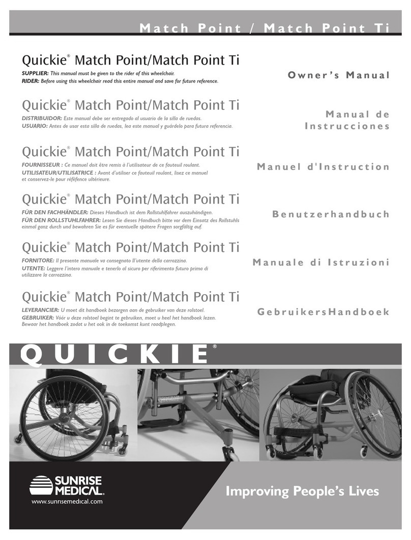 Sunrise Medical Quickie Match Point User manual