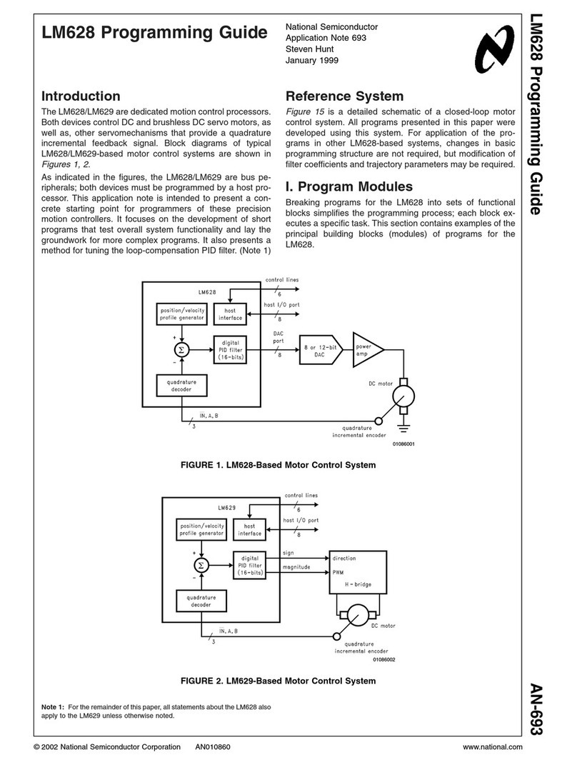 National Semiconductor LM628 Programming guide