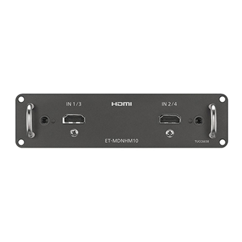 Panasonic ET-MDNHM10 User manual