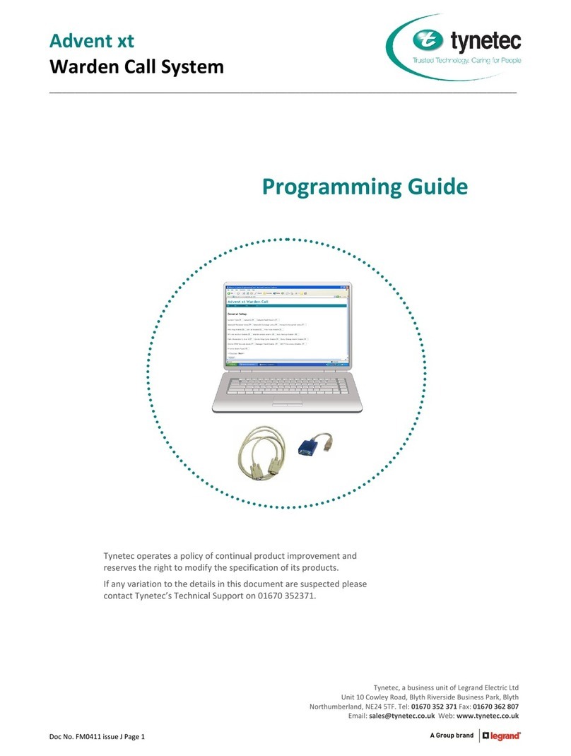Tynetec Advent xt Programming guide
