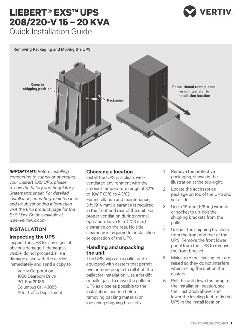 Vertiv Liebert EXS User manual
