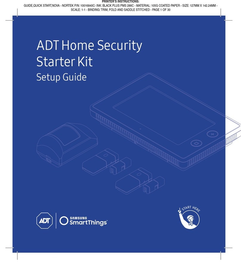 smart things ADT Home Security Starter Kit Setup guide