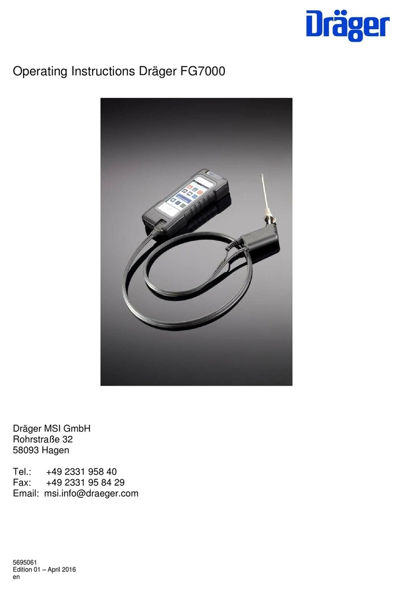 Dräger FG7000 operating instructions