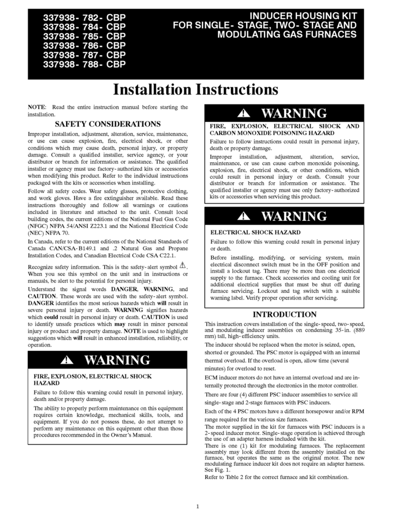 Carrier 337938-782-CBP User manual