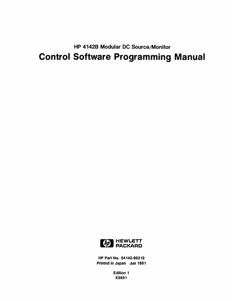 HP 4142B Owner's manual