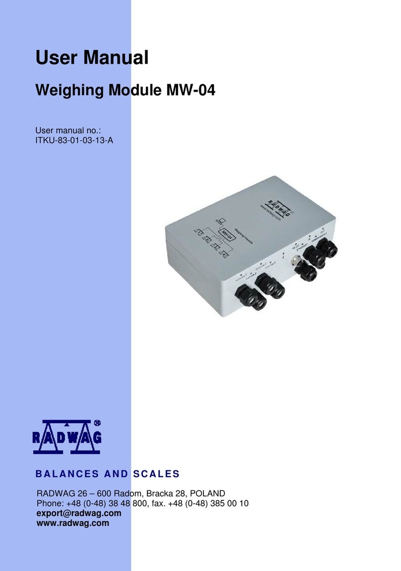 RADWAG MW-04 user manual