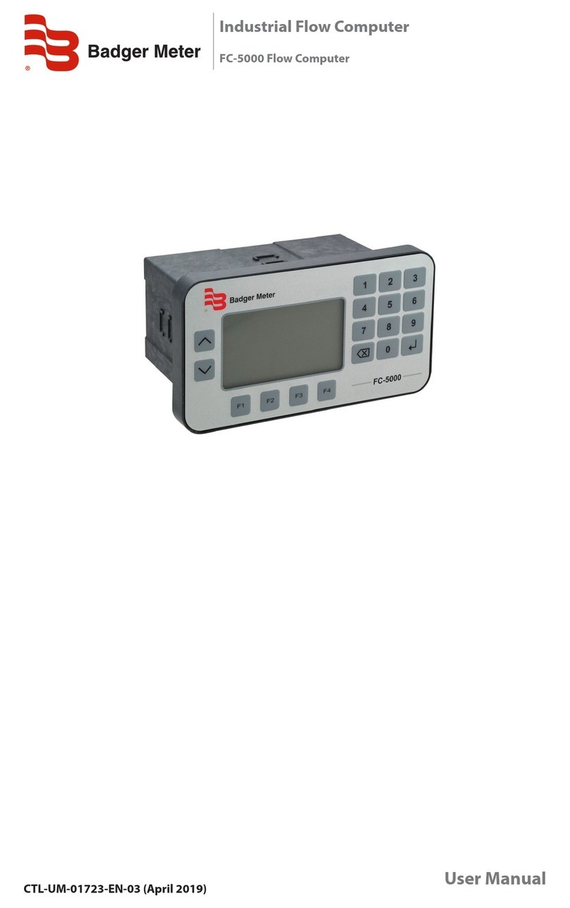 Badger Meter FC-5000 user manual