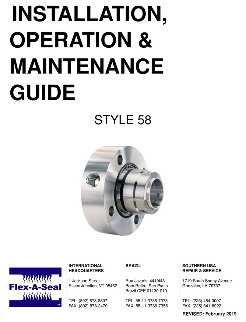 Flex-A-Seal Style 58 Installation, operation, maintenance guide Flex-A-Seal Style 58 Installation, operation, maintenance guide