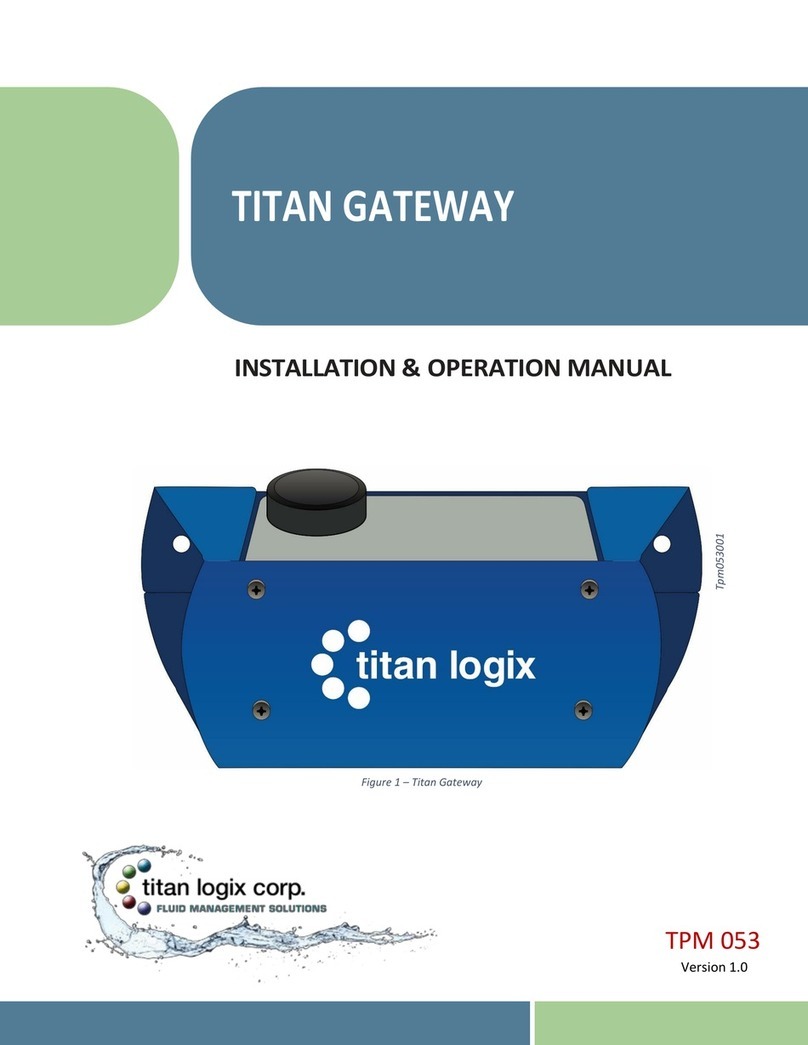 Titan Logix TPM 053 Installation & operation manual