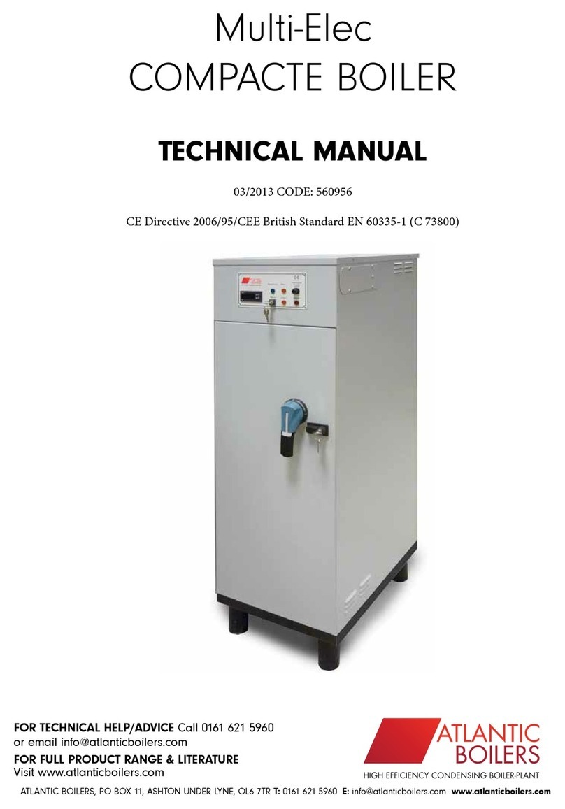 Atlantic Boilers Multi-Elec Compacte Series Technical manual Atlantic Boilers Multi-Elec Compacte Series Technical manual
