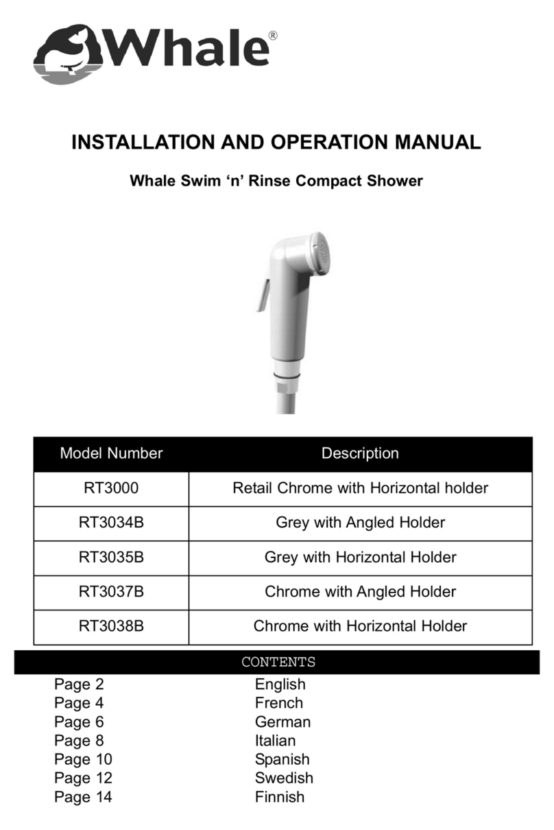 Whale RT3000 Installation and operation manual Whale RT3000 Installation and operation manual