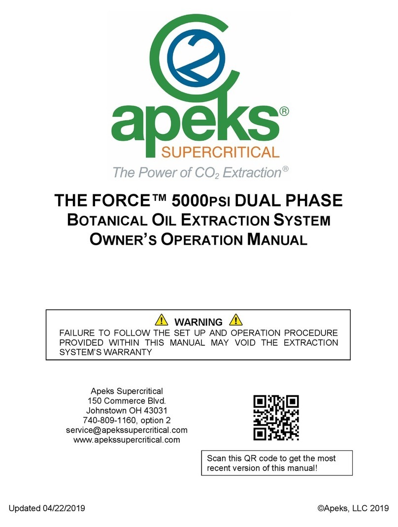 Apeks THE FORCE 5000-5Lx5LDP Owner's operation manual
