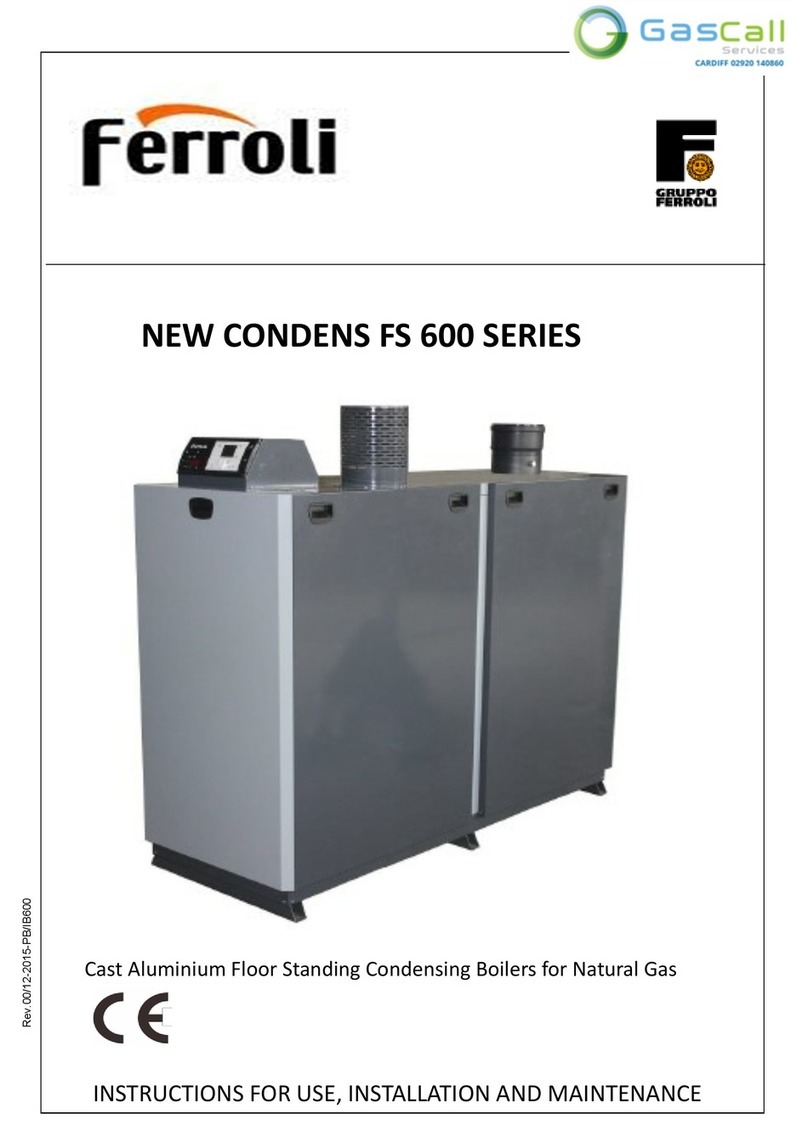 Ferroli NEW CONDENS FS 600 SERIES Instructions for use, installation and maintenance