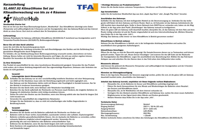 TFA Klima@Home 30.3060.01.IT quick reference