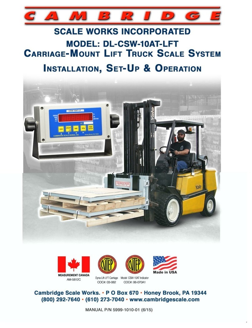 CAMBRIDGE DL-CSW-10AT-LFT Installation, setup and operation