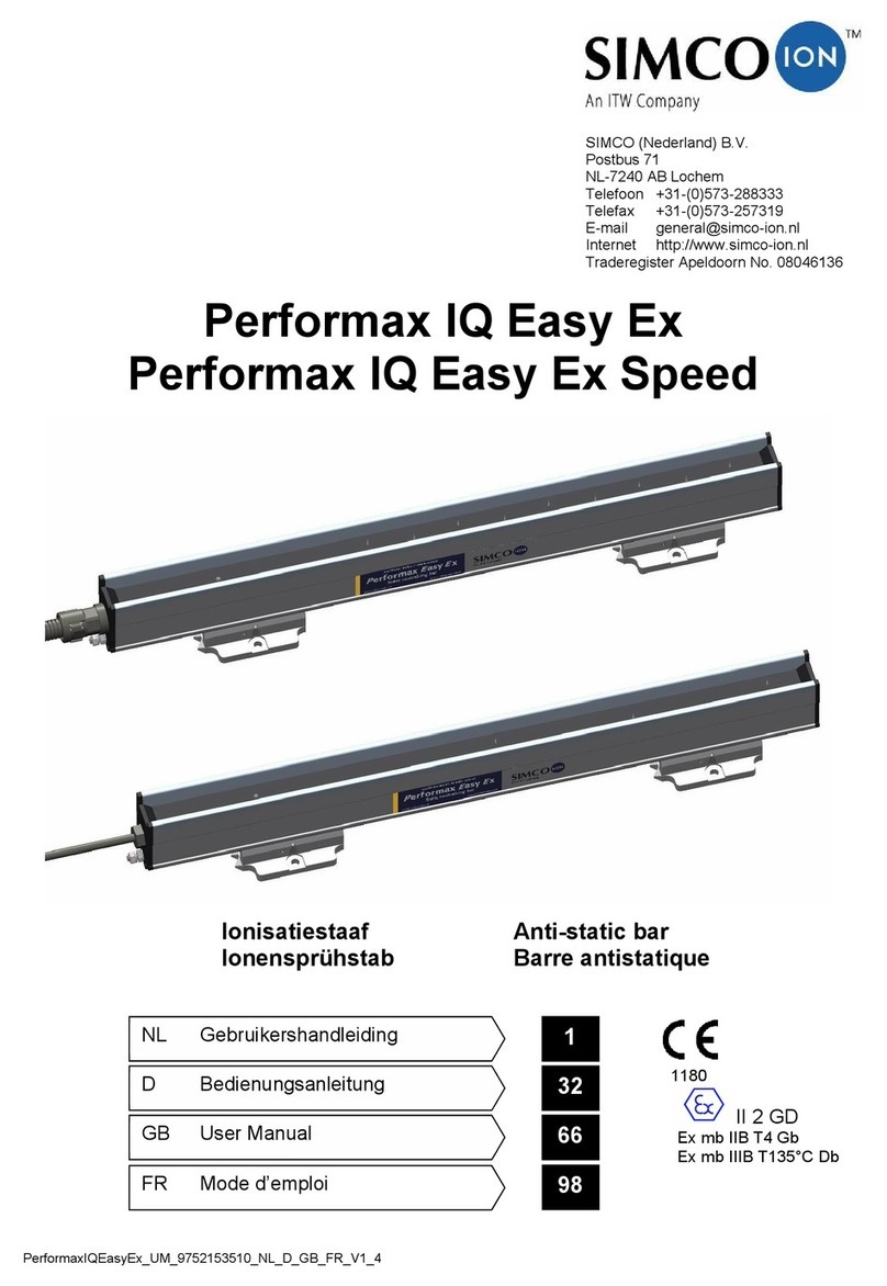 Simco ION Performax IQ Easy Ex user manual