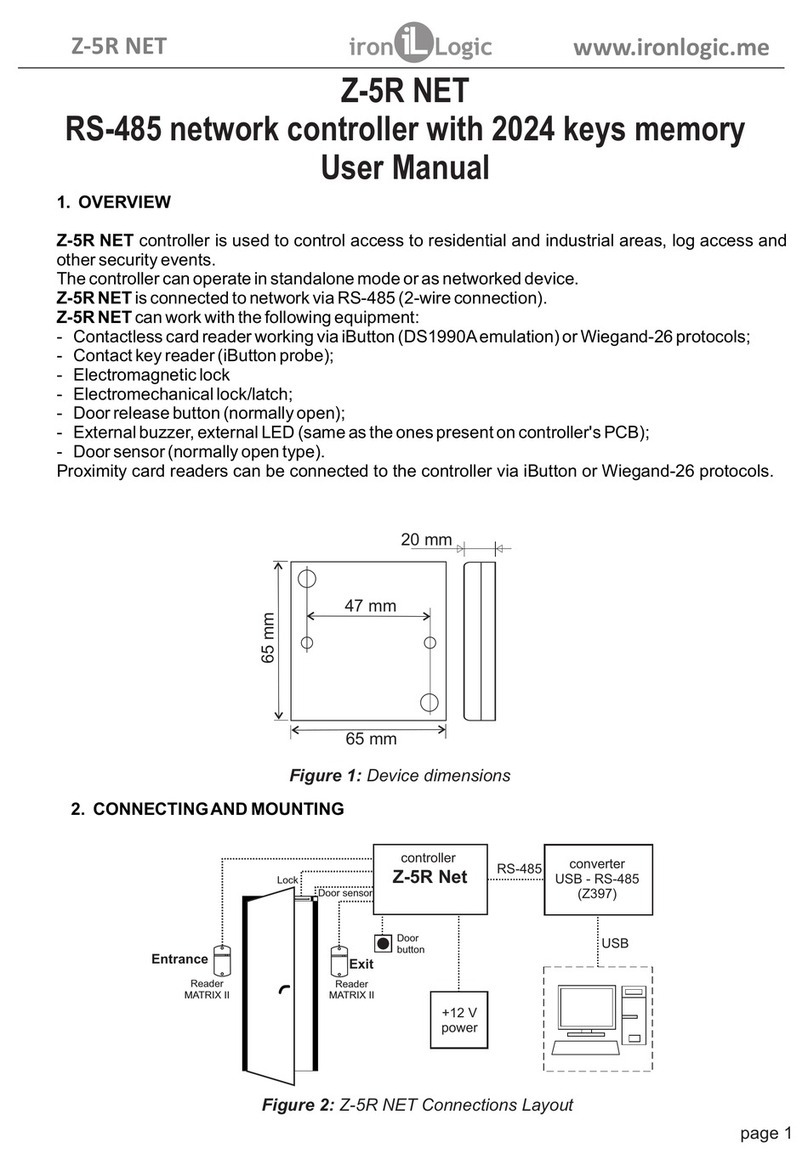Iron logic Z-5R NET user manual