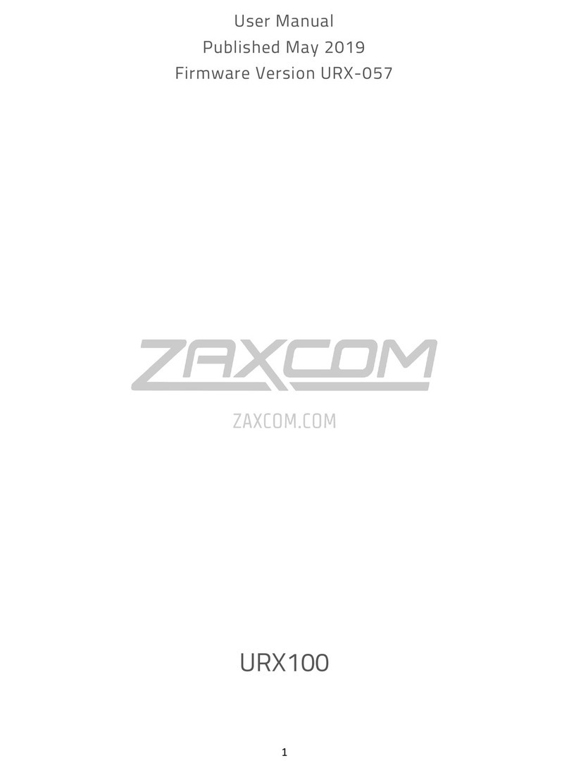 Zaxcom URX100 user manual