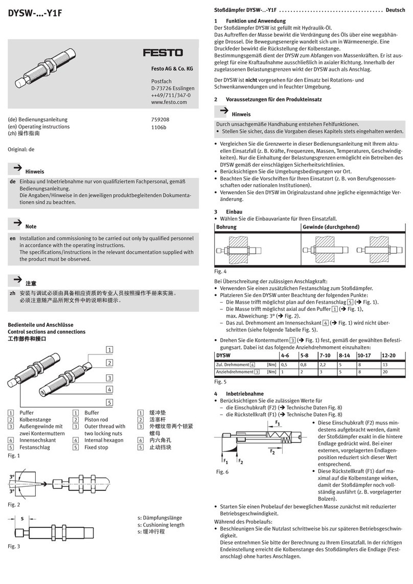 Festo DYSW-...-Y1F Series operating instructions