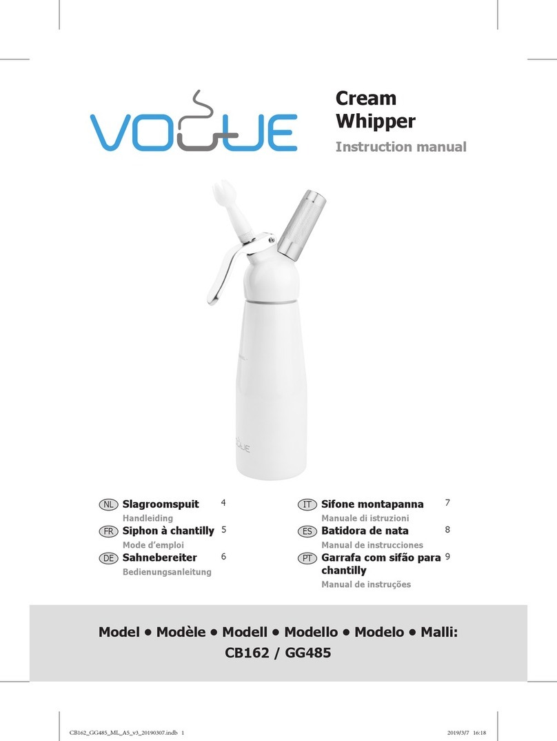 Vogue CB162 instruction manual