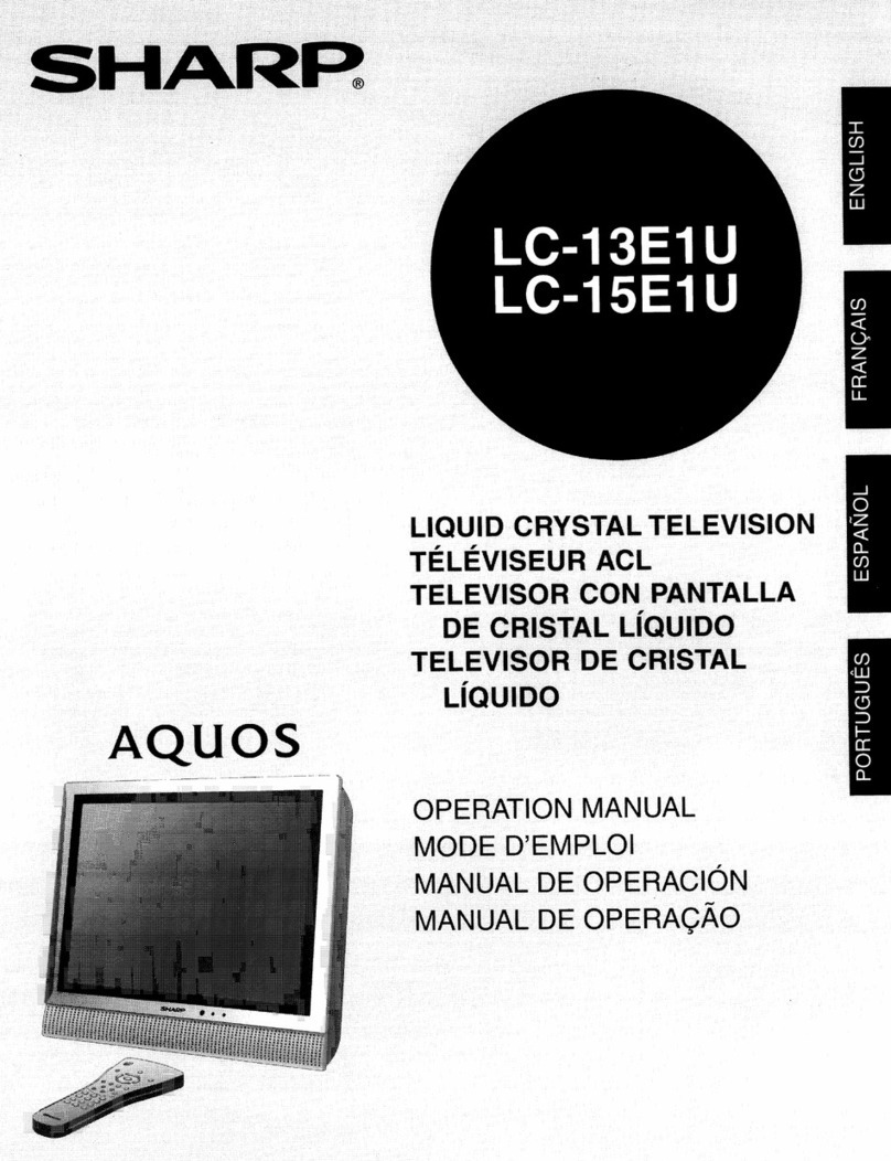 Sharp Aquos LC-15E1U User manual